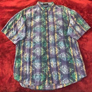 Vintage 90s Eddie Bauer Printed Button Down Shirt